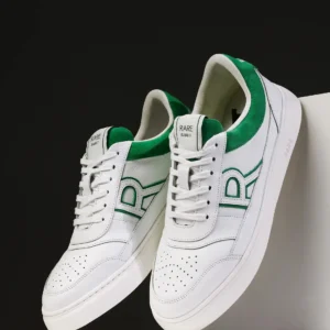 dual tone lace up sneaker axiom green